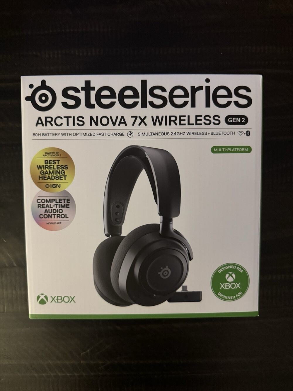 SteelSeries Arctis Nova 7X Wireless Gen 2 Headset – Black (NEW SEALED)